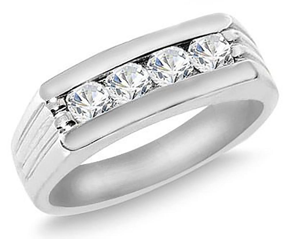 For Sale:  Men's Two Tone Diamond Ring 0.45 Ct. Tw 2