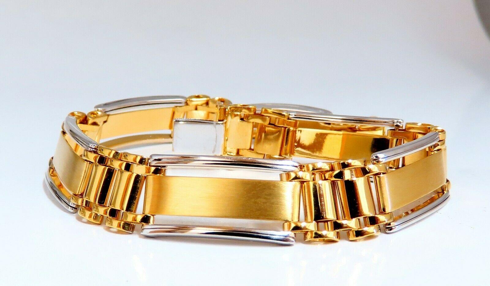 two-tone mens bracelet