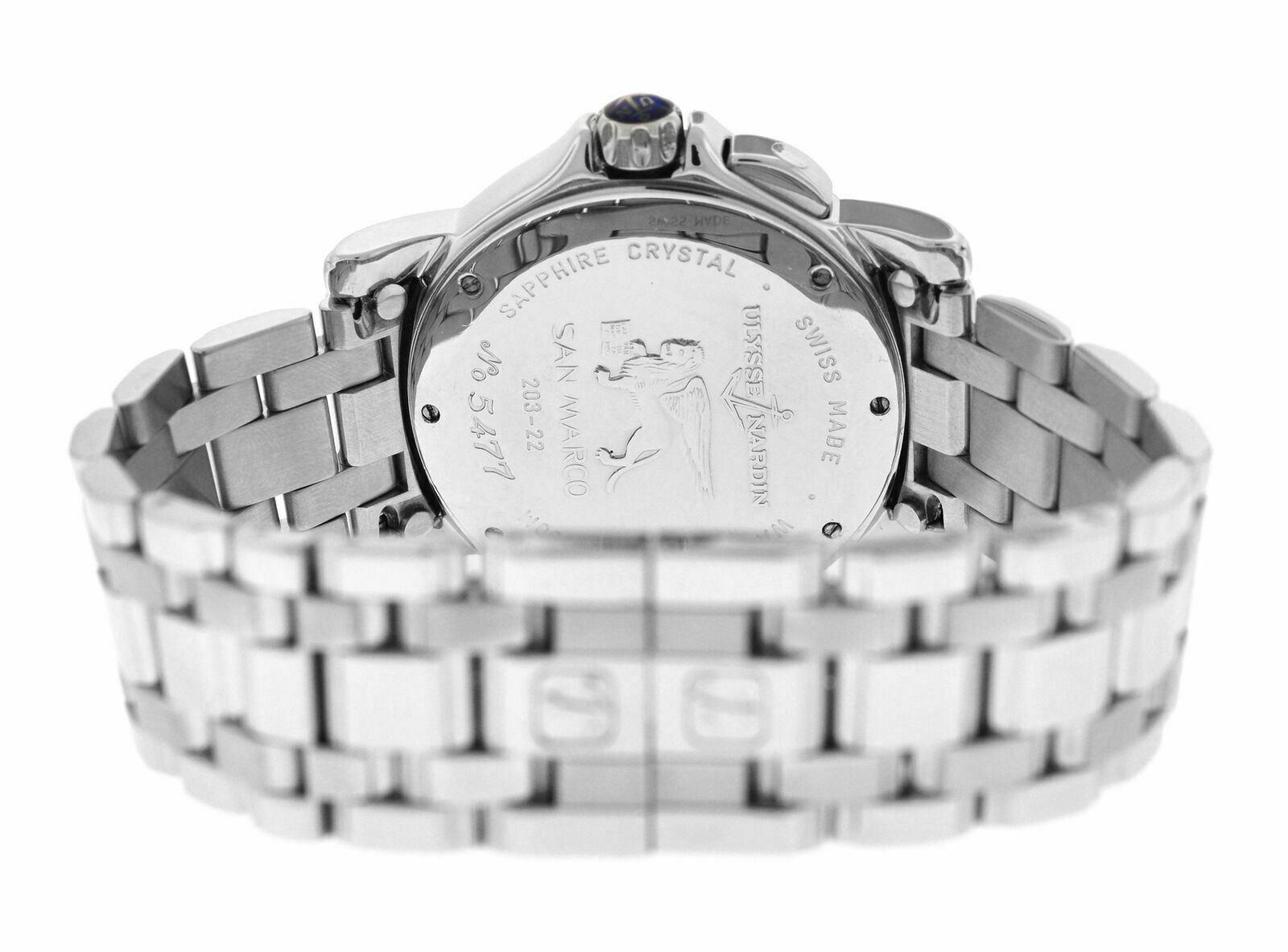 Men's Ulysse Nardin San Marco 203-22 GMT +/- Automatic Date Watch For Sale 3