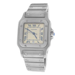 Men
s Unisex Cartier Santos Date Steel Quartz Watch