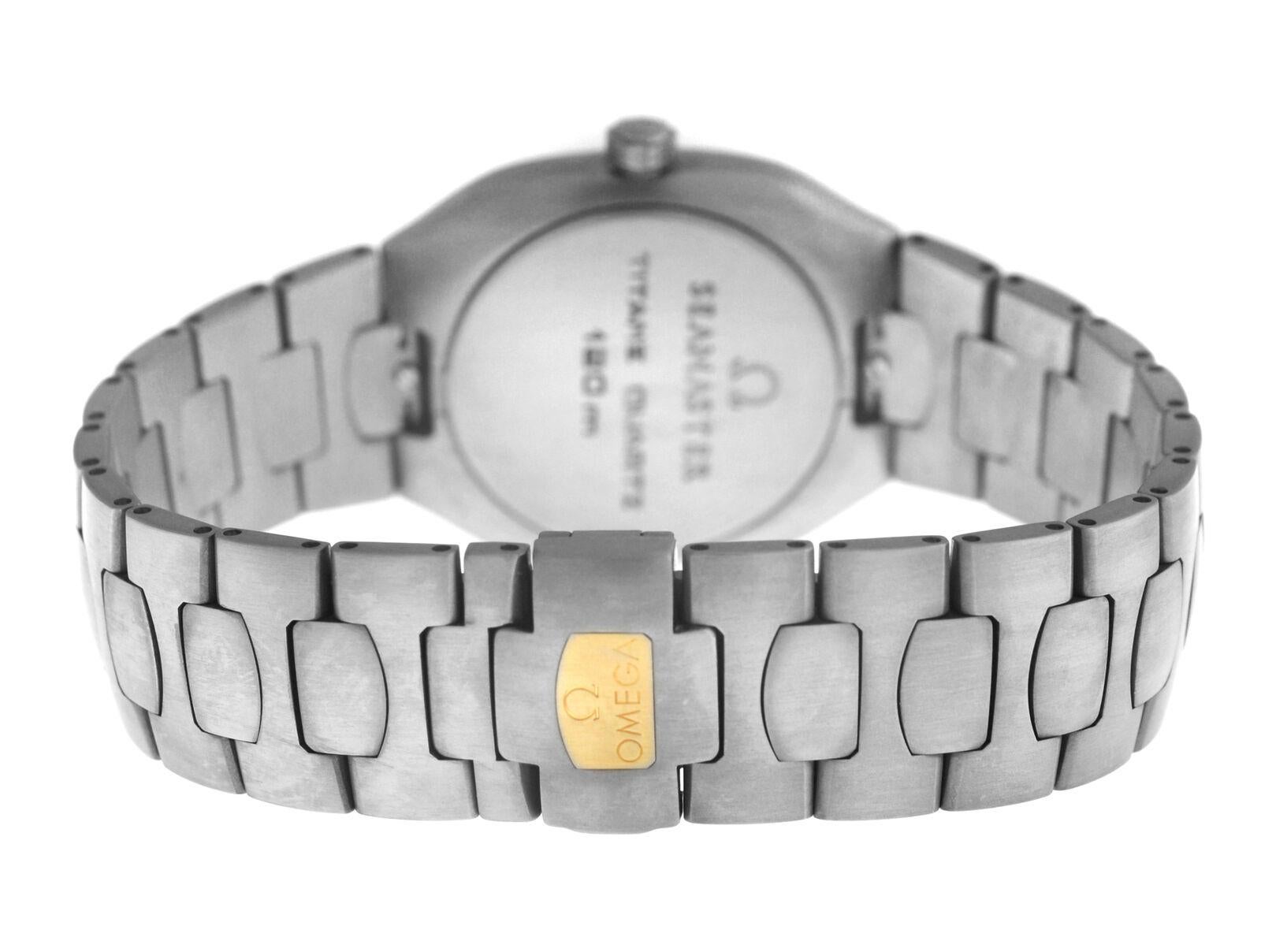 Men's Unisex Omega Seamaster Polaris 3961121 Titane Quartz Watch For Sale 2