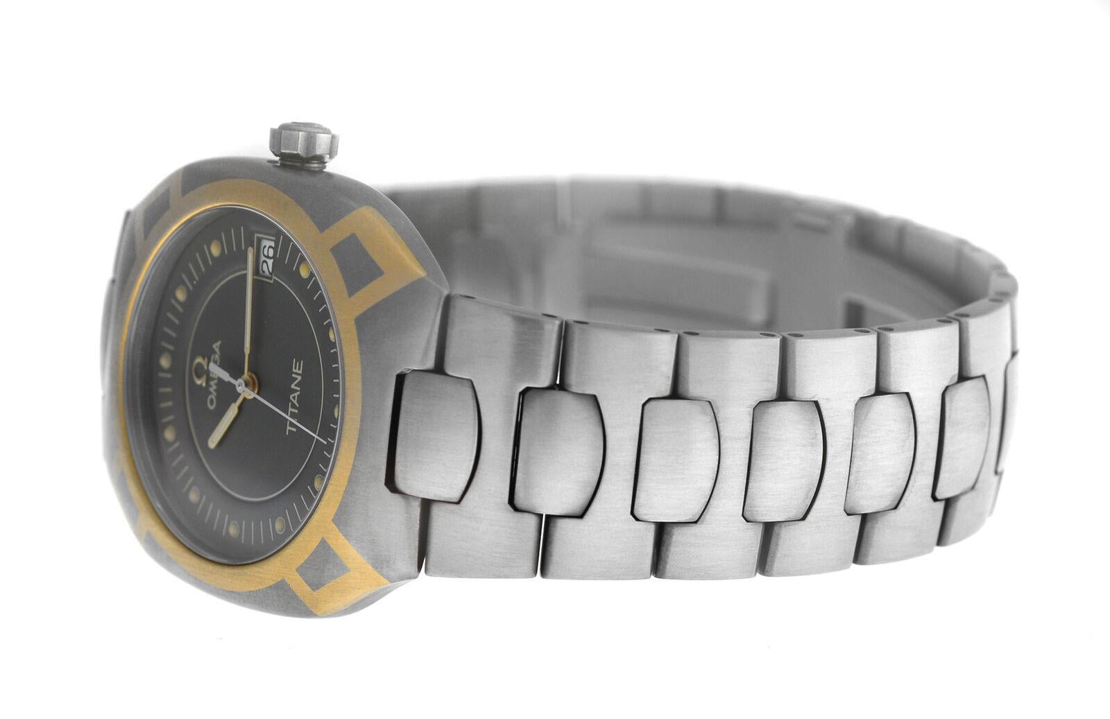 Men's Unisex Omega Seamaster Polaris 3961121 Titane Quartz Watch For Sale 3