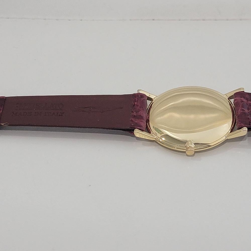 Mens Vacheron Constantin 6351 Geneve 18k Gold 33mm Ultra Thin Manual 1970s RA472 6