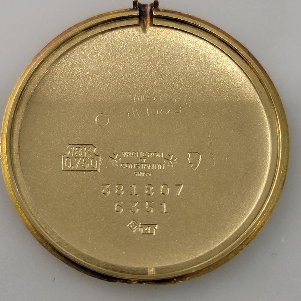 Mens Vacheron Constantin 6351 Geneve 18k Gold 33mm Ultra Thin Manual 1970s RA472 9