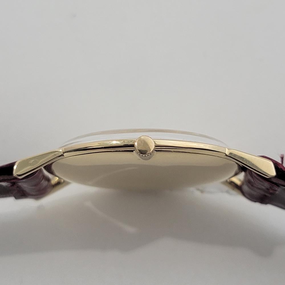 Mens Vacheron Constantin 6351 Geneve 18k Gold 33mm Ultra Thin Manual 1970s RA472 5