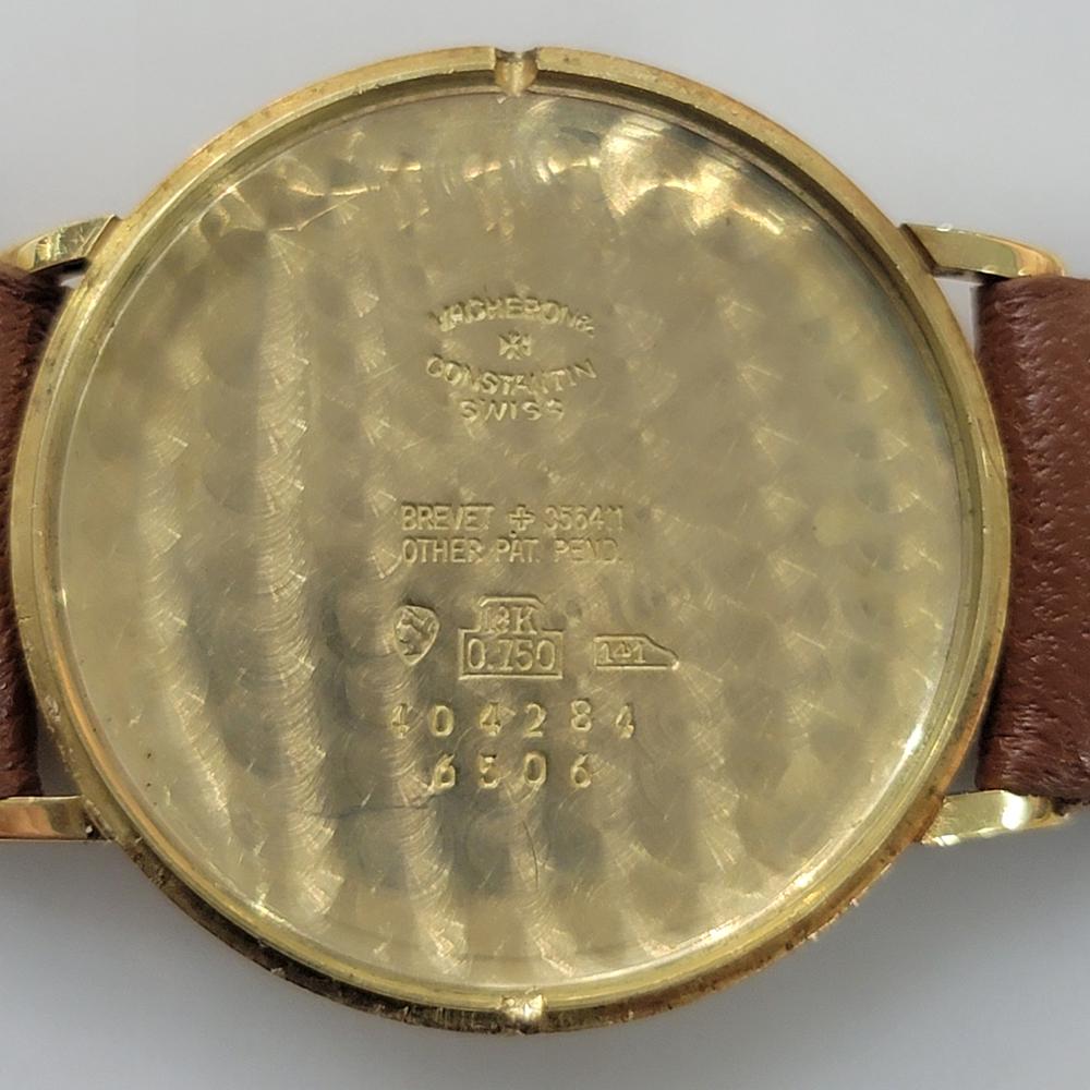 Mens Vacheron Constantin Calatrava 18k Gold 33mm Ultra Thin Manual 1970s RA430 8