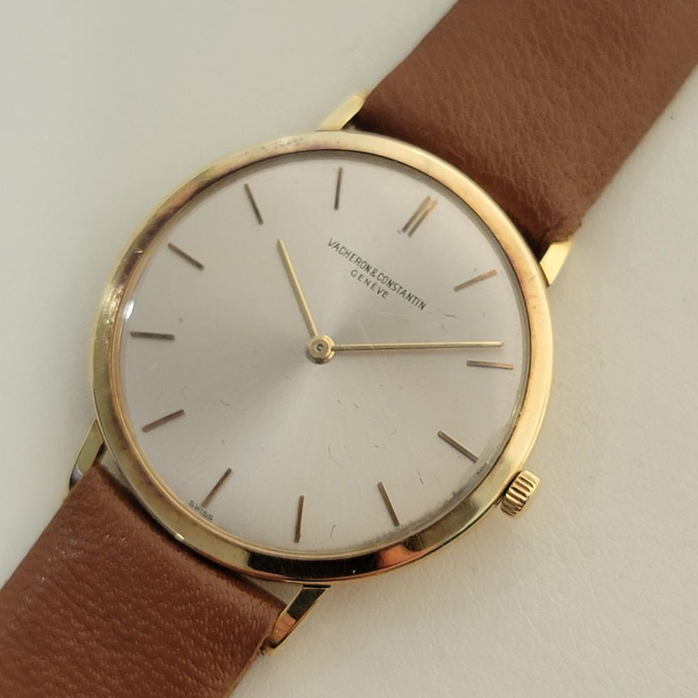 Men's Mens Vacheron Constantin Calatrava 18k Gold 33mm Ultra Thin Manual 1970s RA430