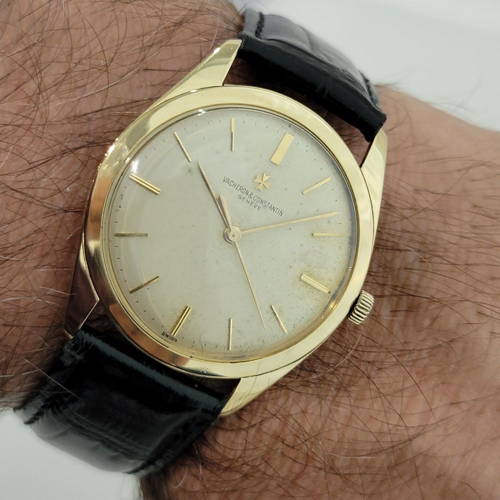Herren Vacheron Constantin Geneve 6361 18k Gold Manual Wind 1950er Jahre Schweizer RA367 10