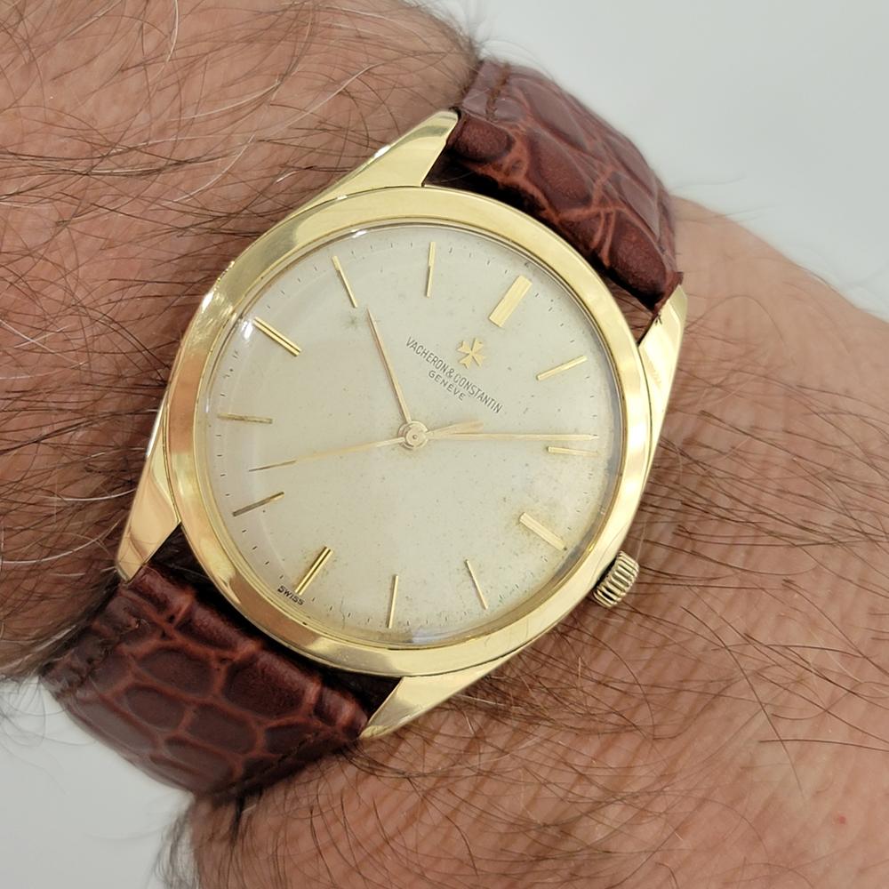Herren Vacheron Constantin Geneve Ref 6361 35mm 18k Gold Handaufzug 1950er Jahre RA367B 10