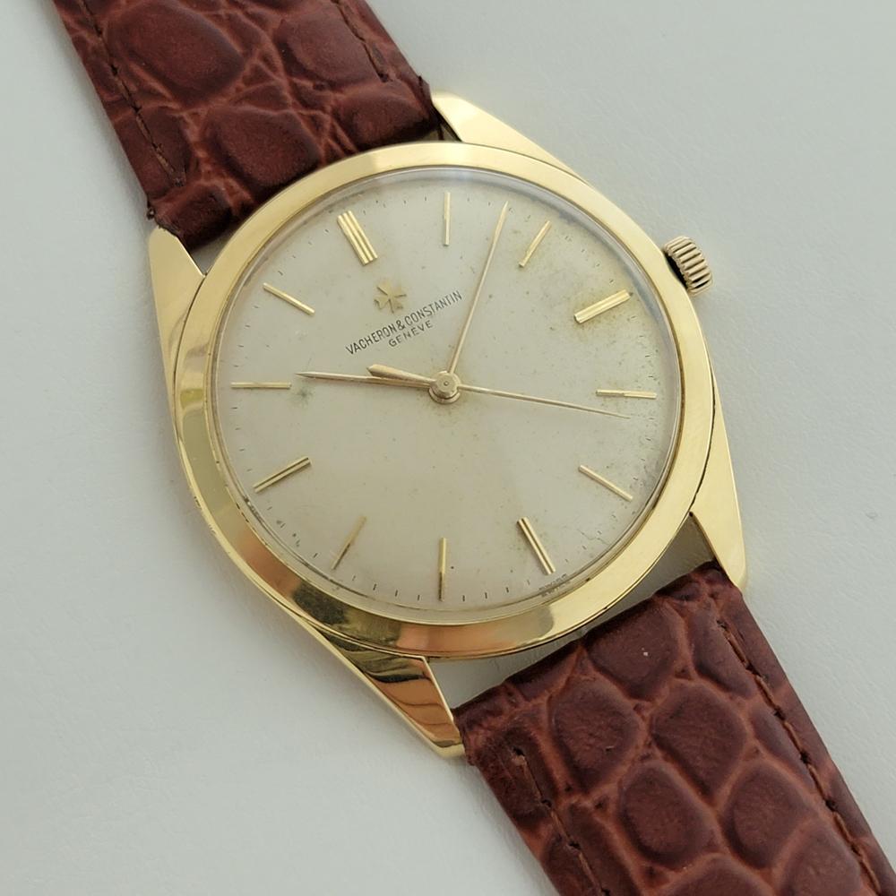 Herren Vacheron Constantin Geneve Ref 6361 35mm 18k Gold Handaufzug 1950er Jahre RA367B im Zustand „Hervorragend“ in Beverly Hills, CA