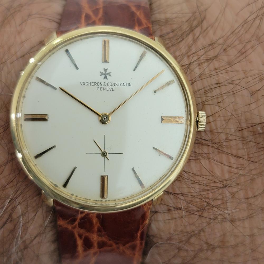 Mens Vacheron Constantin Ref 6317 18k Gold Manual Wind 1970s Swiss RA215 6