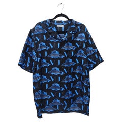 Hommes Valentino Logo Button Down Shirt