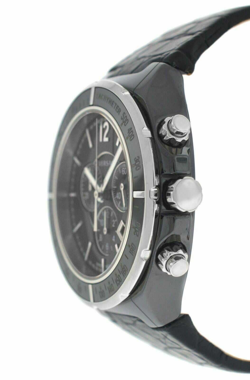 Men's Versace DV One 28CCS9D008 S009 Steel Ceramic Chrono Quartz Watch For Sale 1