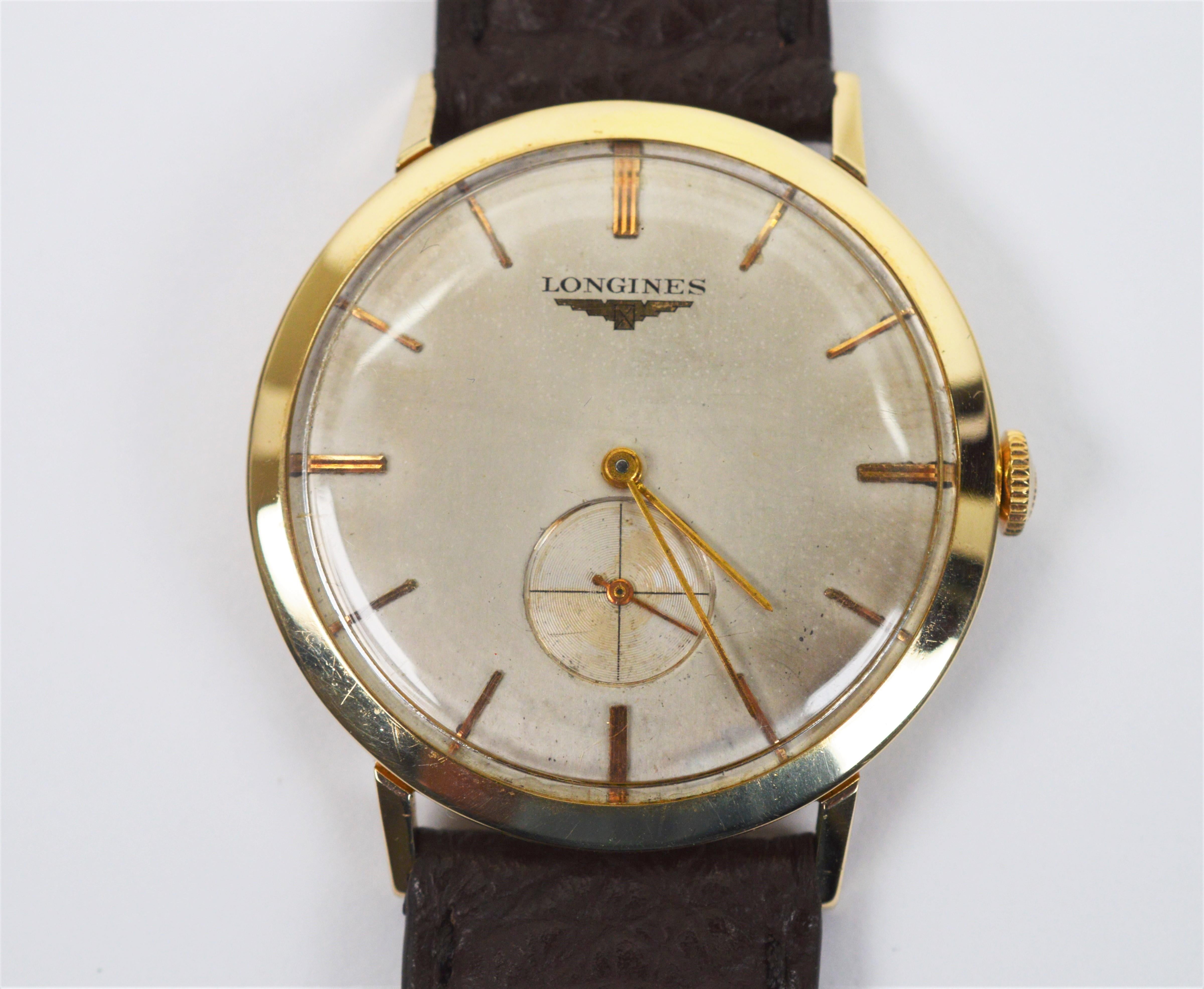 longines 14k gold watch