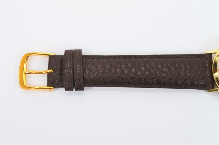 Men's Vintage 14 Karat Yellow Gold Longines Wristwatch For Sale 3
