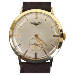Men's Vintage 14 Karat Yellow Gold Longines Wristwatch