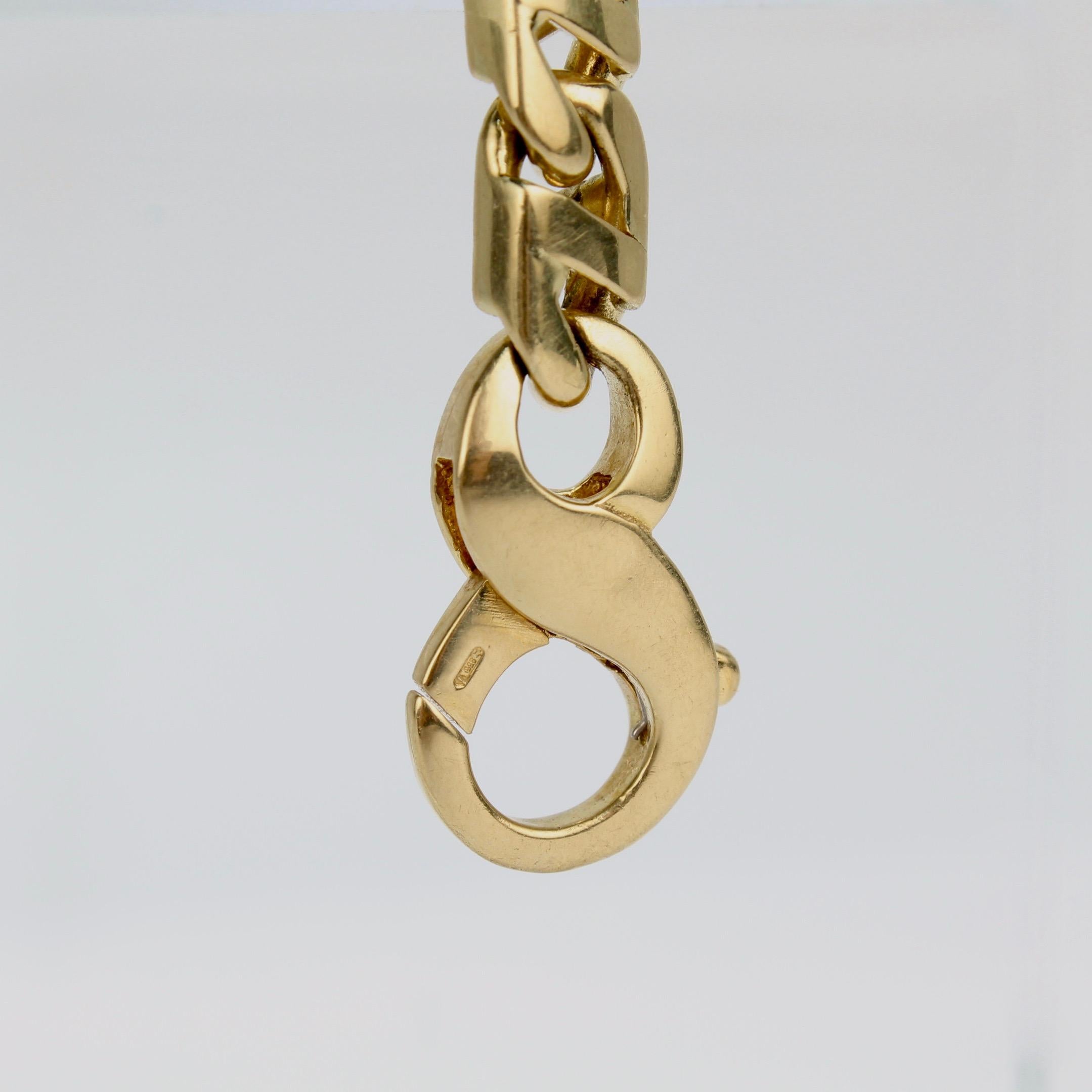 Men's Vintage 18 Karat Gold Tiffany & Co. Heavy Chain Link Bracelet 3