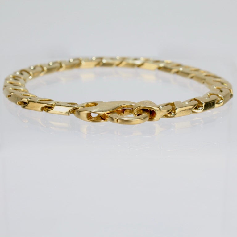 Men's 18 karat gold bracelets clearance