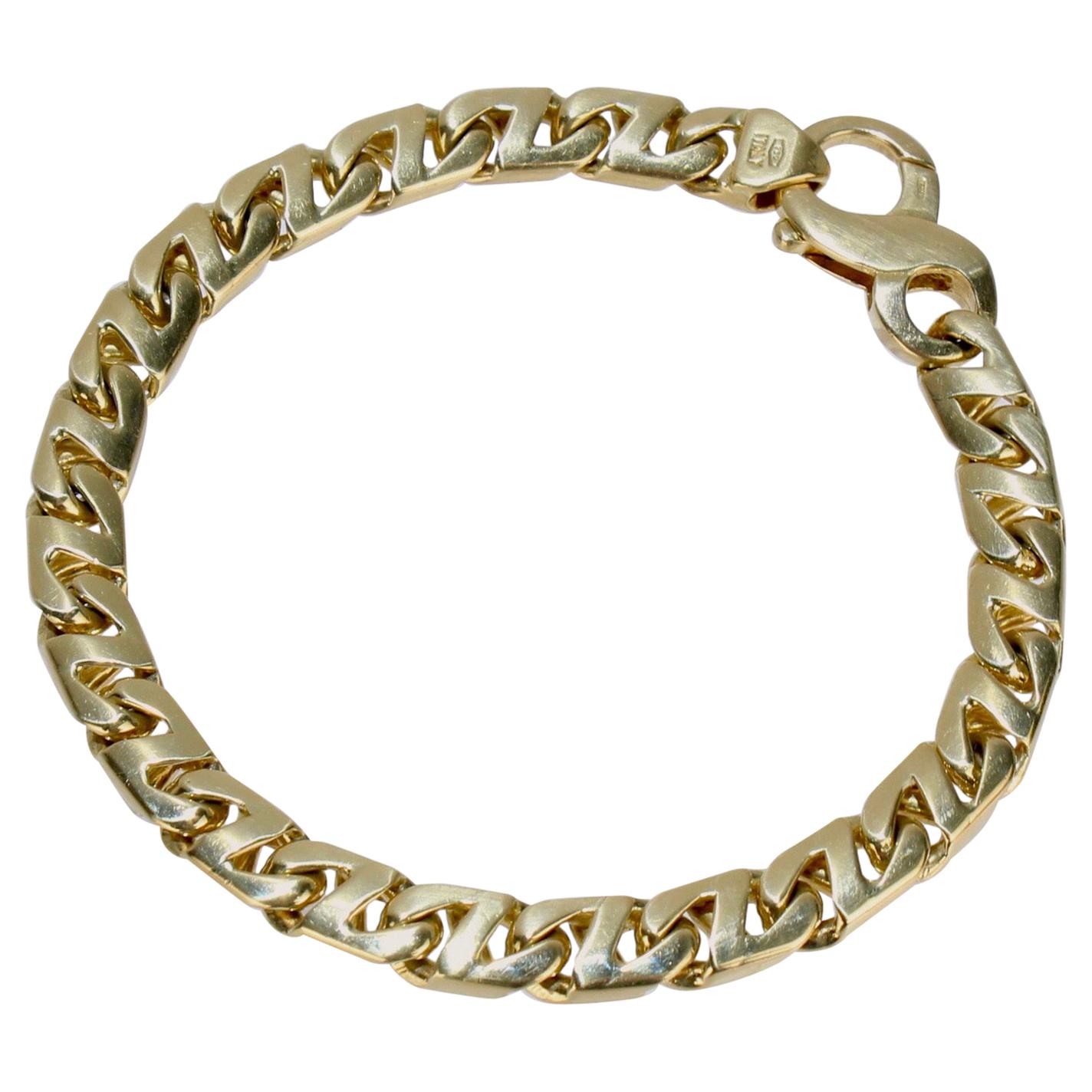 Men's Vintage 18 Karat Gold Tiffany & Co. Heavy Chain Link Bracelet