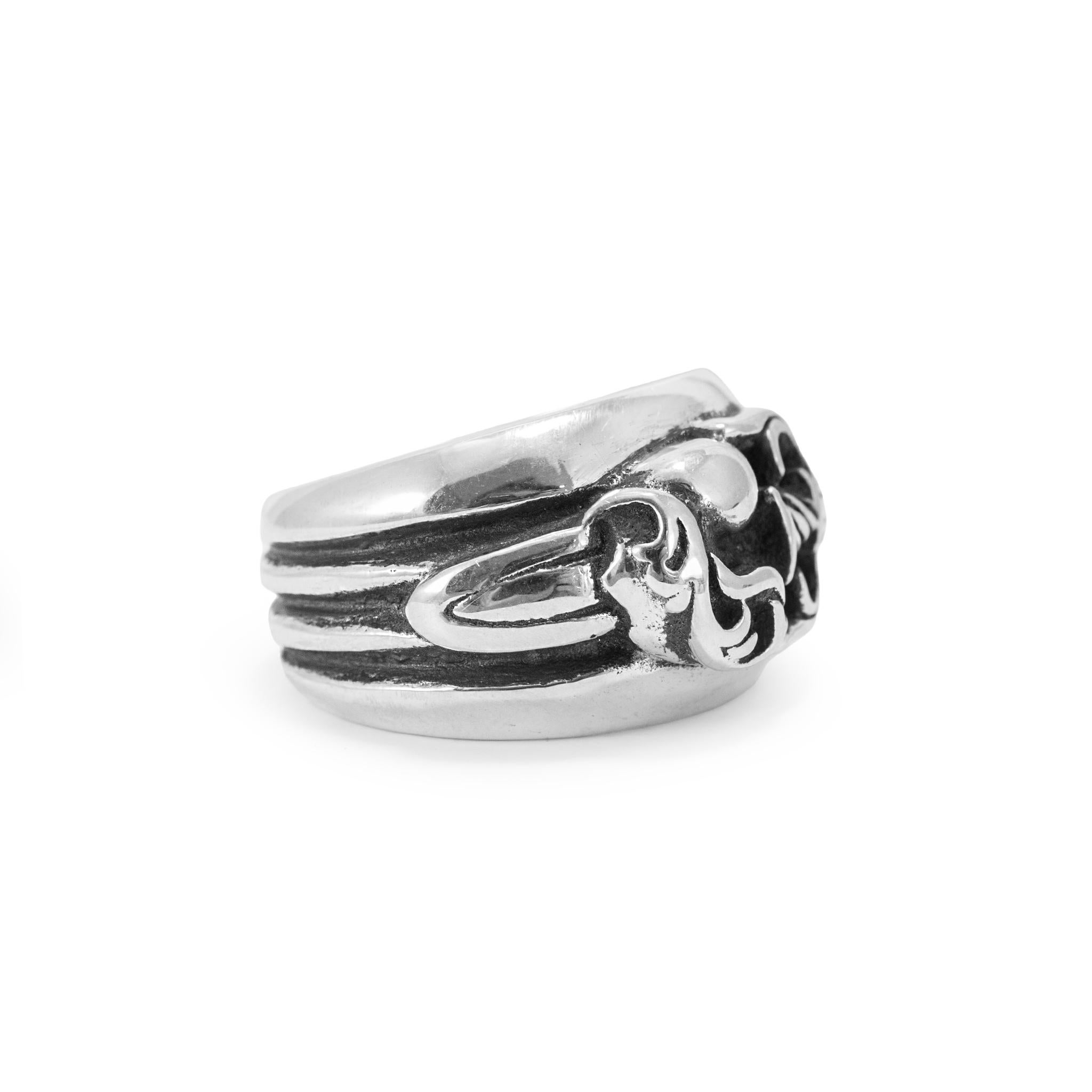 Men's Vintage 1995 Chrome Hearts Dagger Heart 925 Sterling Silver