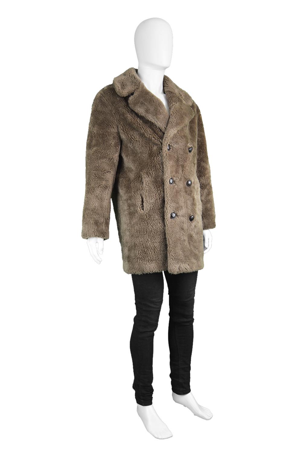 mens fur coat vintage