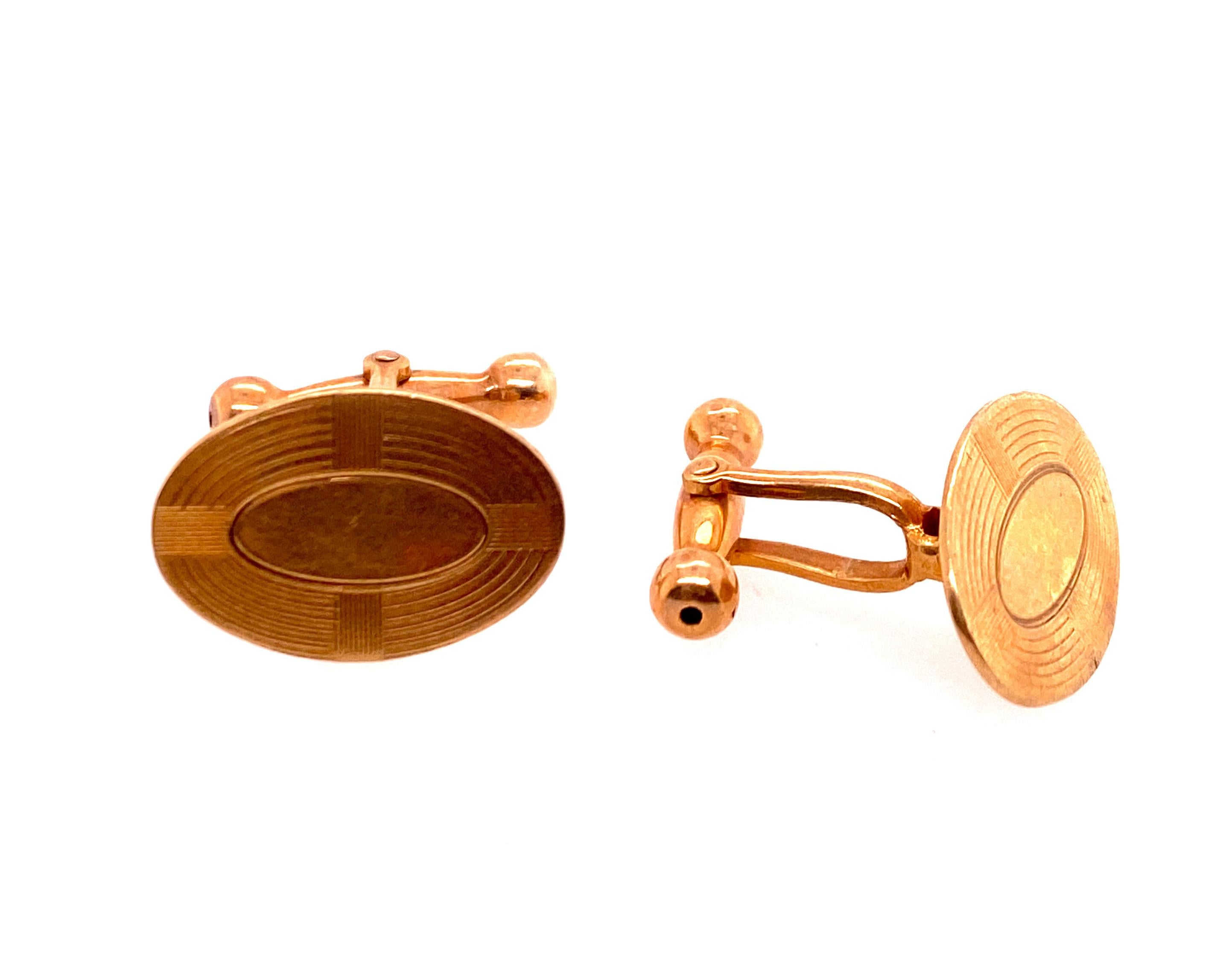 Vintage Cufflinks Hand Engraved Yellow Gold Antique Art Deco



These Cufflinks Weigh a Heavy 5.8 Grams

That's Over $200 in Gold Value Alone

Solid 10K Yellow Gold 

Thick & Durable 

Circa 1920's-1930's

The Art Deco Era in Jewelry Design

Genuine
