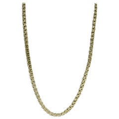 Men's Vintage Double Cuban Curb Link Chain 14 Karat