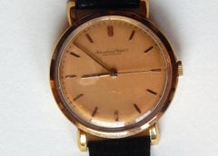 Orologio da polso da uomo vintage International Watch Company in oro 18 carati