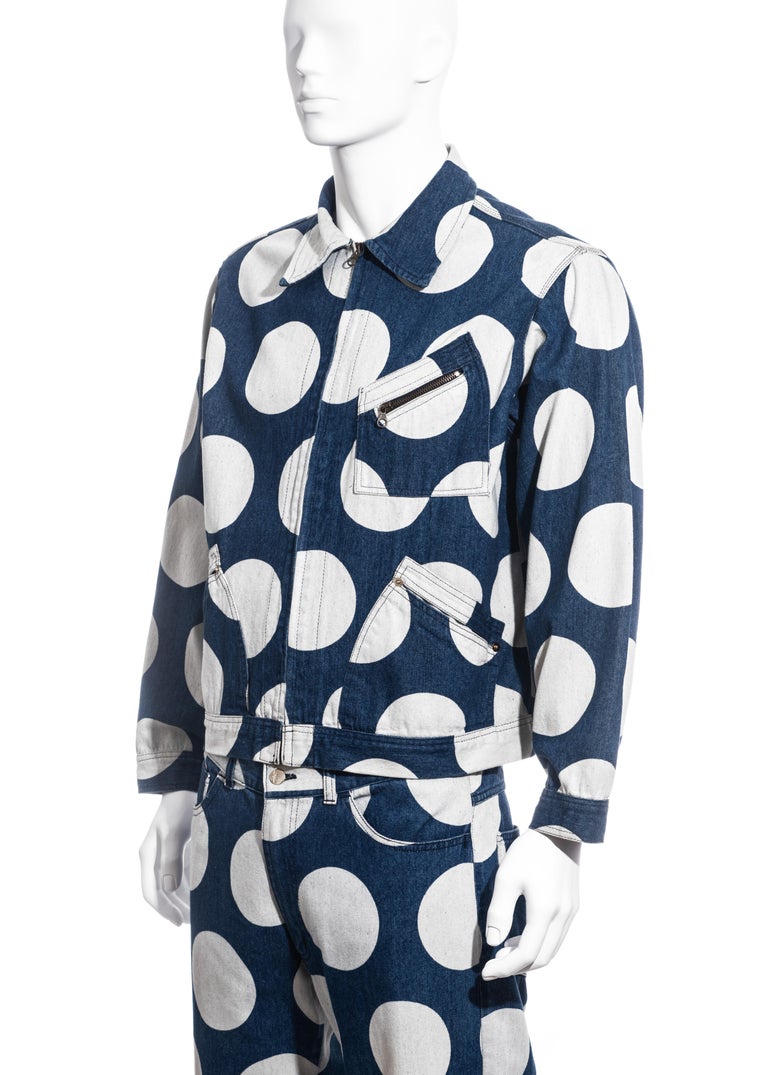 polka dot pants suit