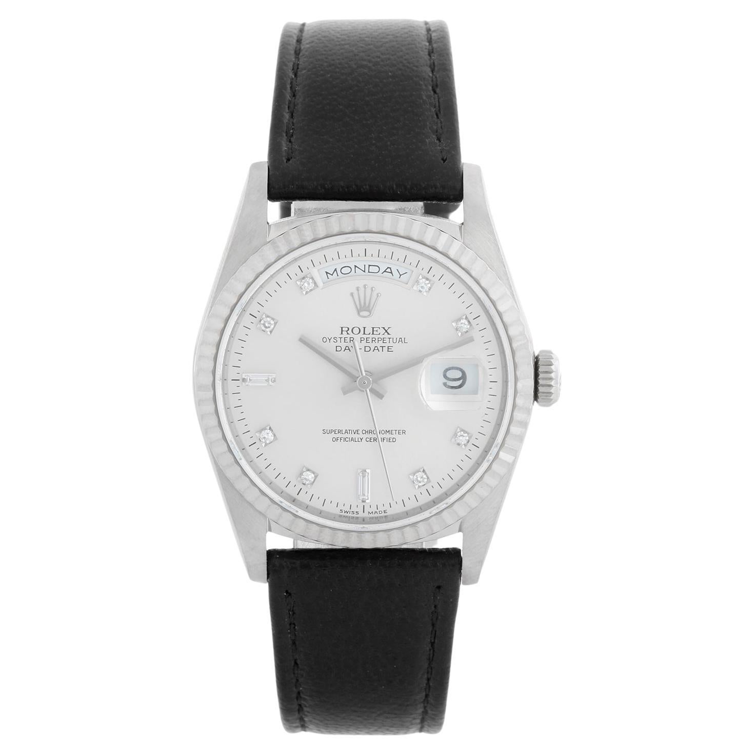 Men's  White Gold Rolex President Day-Date Watch 18239
