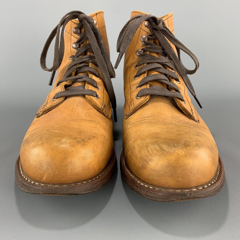 Men's WOLVERINE Size 8 Tan Leather 1,000 MILE Ankle Boots at 1stDibs