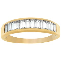 Mens Yellow Gold Diamond Wedding Band With Approxiamtely 1.65 Carats in diamonds