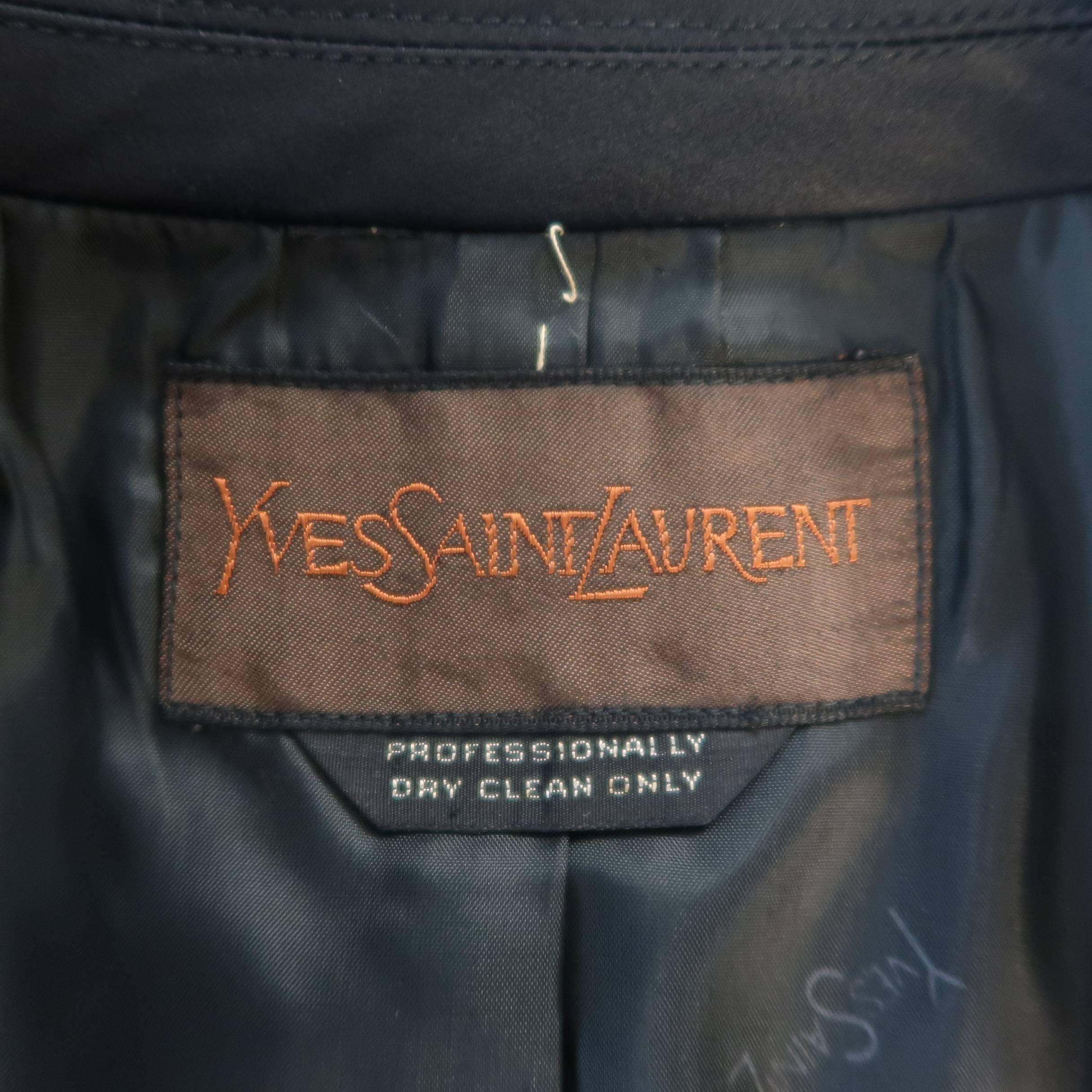 Jean Paul Gaultier Men's Wool Silk Peak Lapel Le Smoking Tuxedo Jacket 6