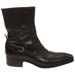 Mens Yves Saint Laurent Leather Booties
