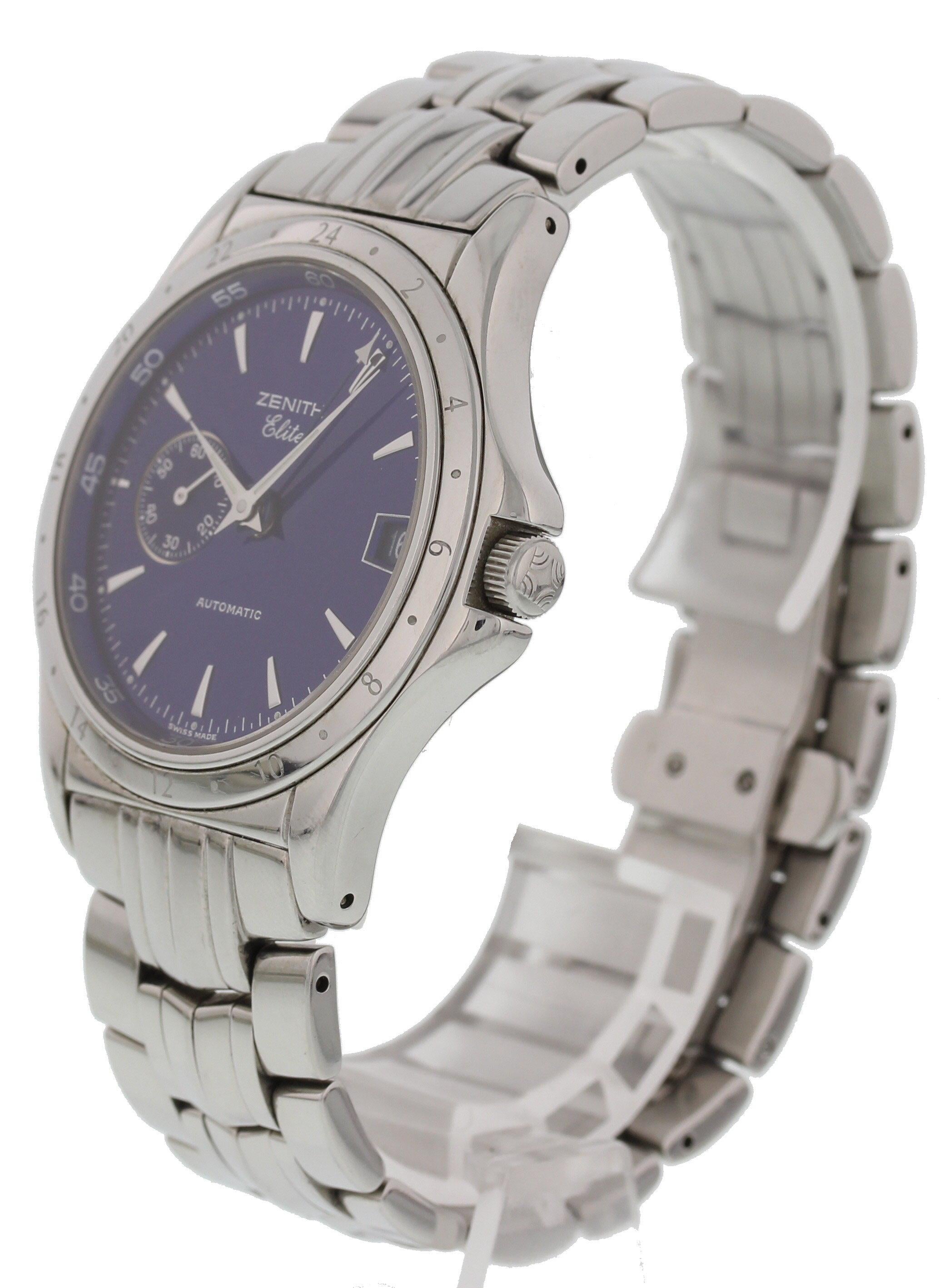Men's Zentth Elite Automatic In Excellent Condition For Sale In New York, NY