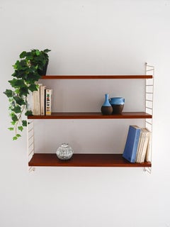Etagère scandinave vintage en acajou Hylla