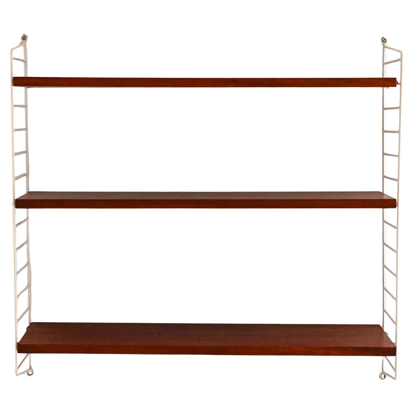 Mensola Hylla scandinava vintage mogano