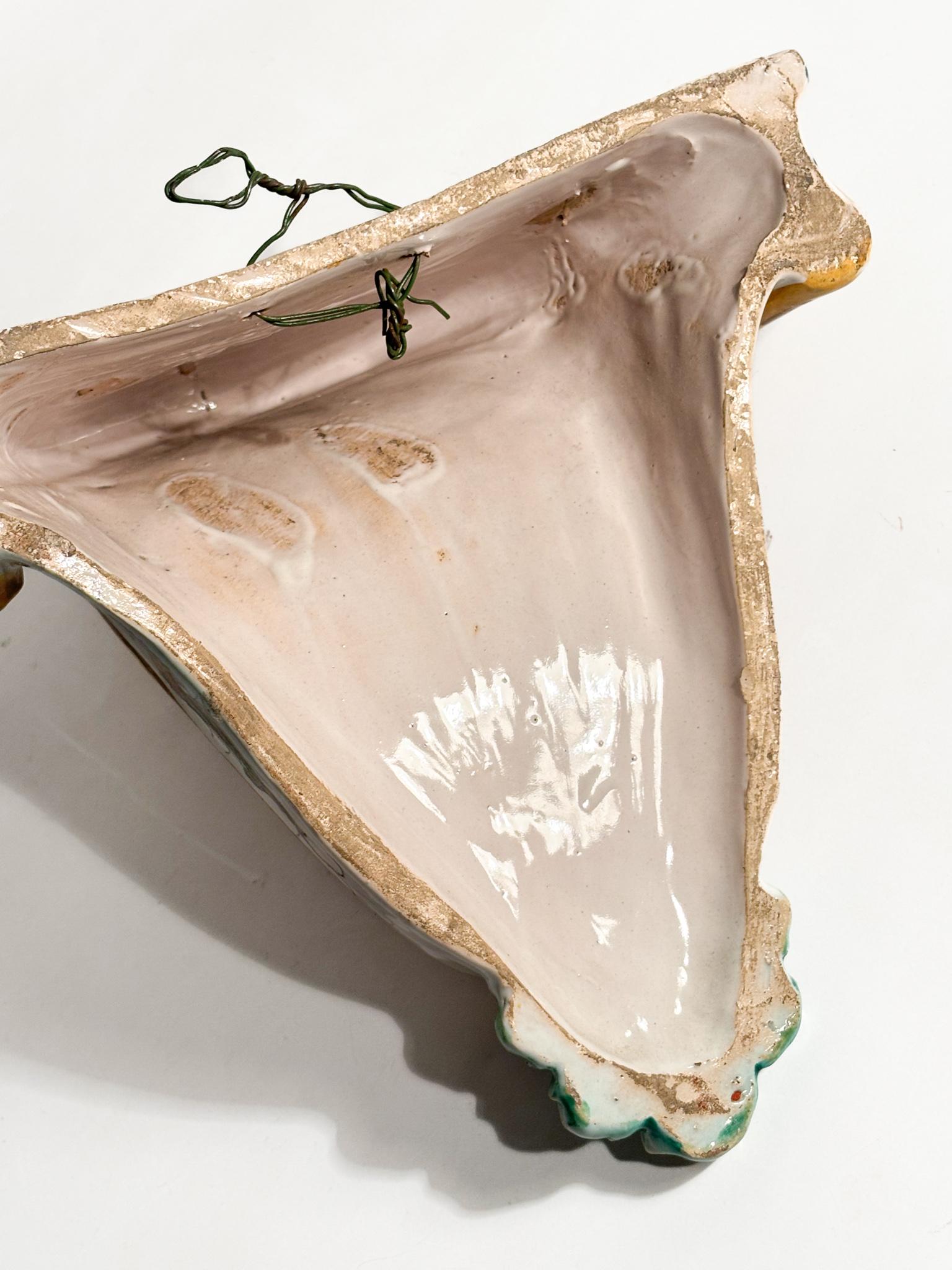 Mensola in Ceramica di Faenza Dipinta a Mano Primi Novecento in vendita 10
