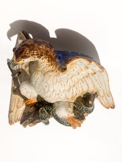 Ceramic Wall Flower Shelf by Ginori - Eagle Shaped Shower