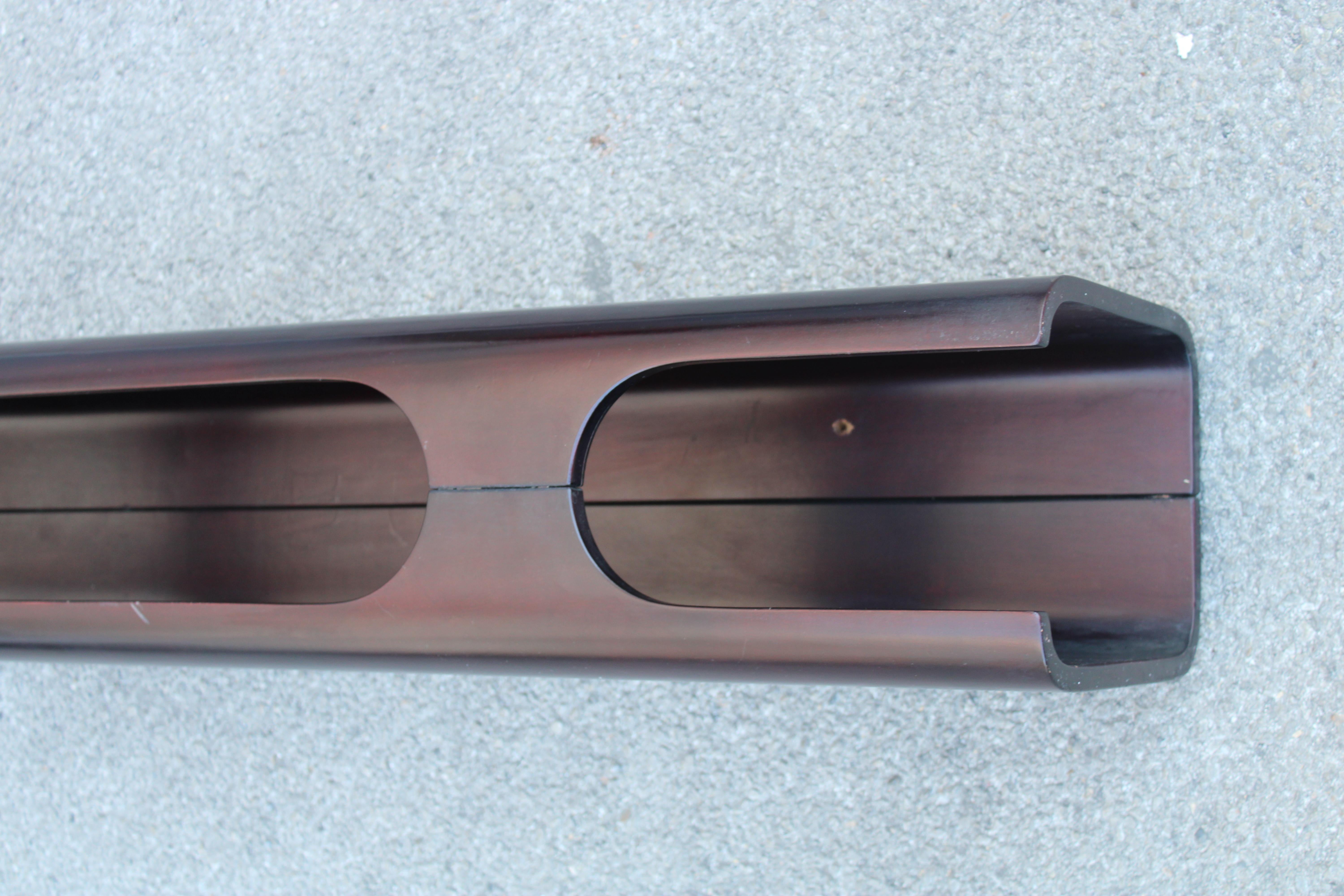 Mid-Century moderno Mensole in Legno Curvato Giotto Stoppino Design Italiano 1960 vano porta oggetti in vendita