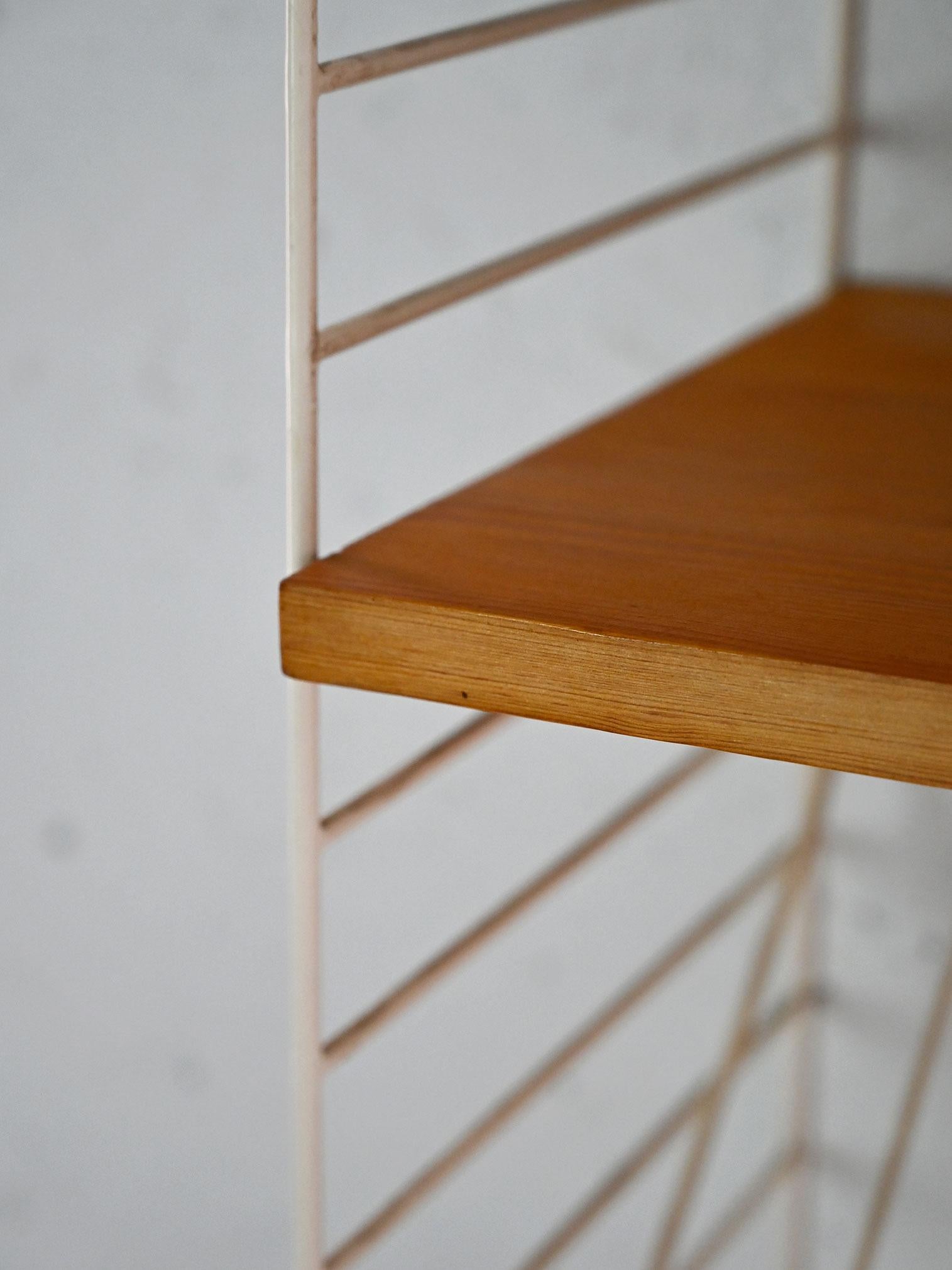 Mid-20th Century Vintage shelves with metal frame For Sale