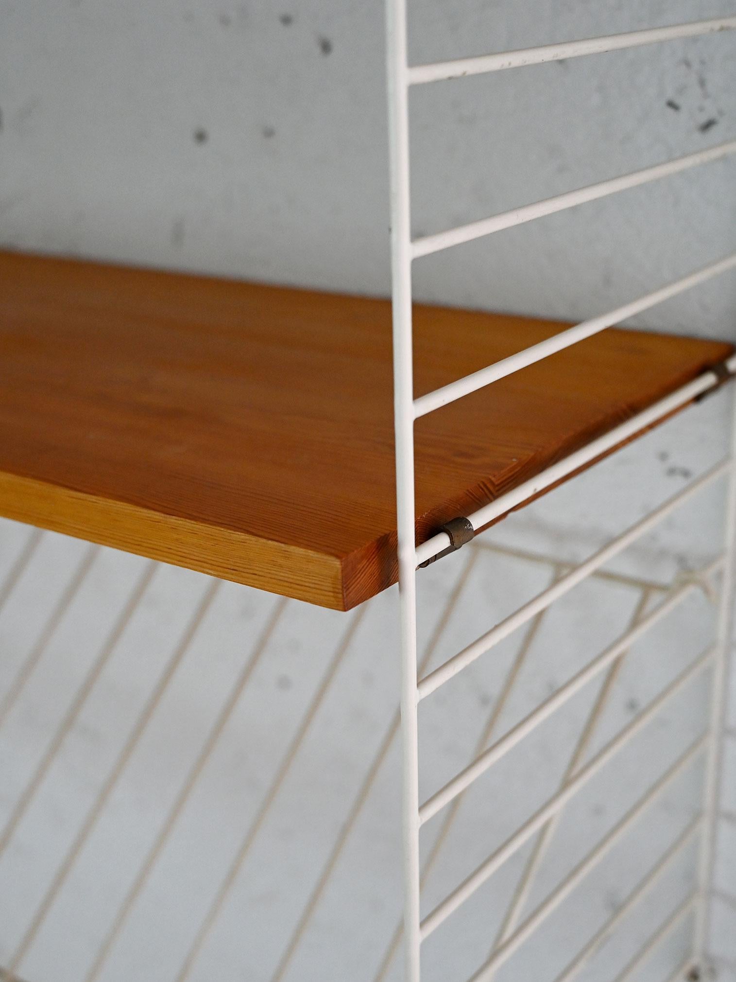 Vintage shelves with metal frame For Sale 1