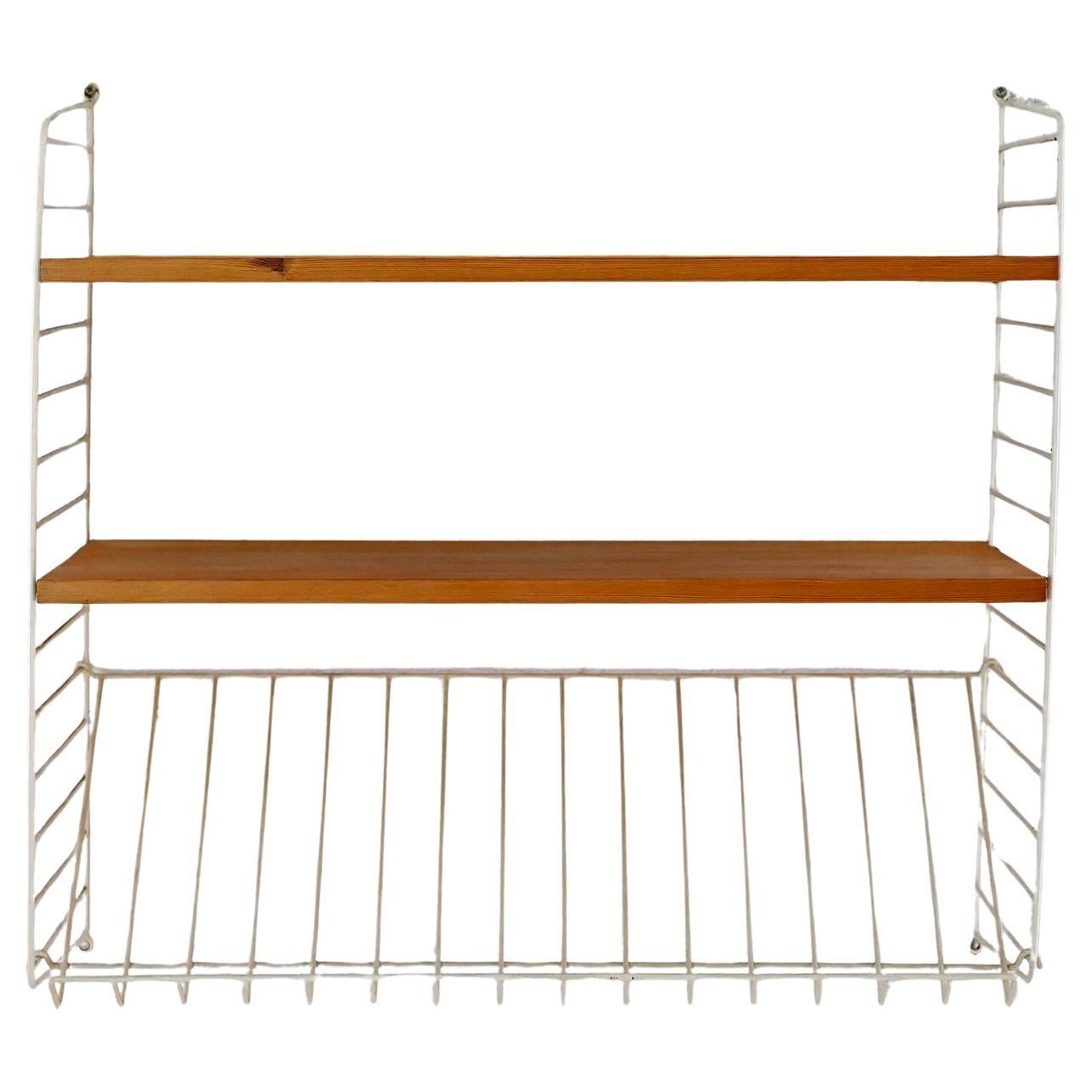 Vintage shelves with metal frame