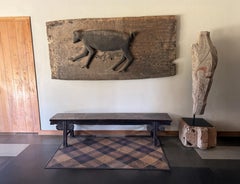 Striking Mentawai Tribal Door Panel Bilou Gibbon Carving c. 1900