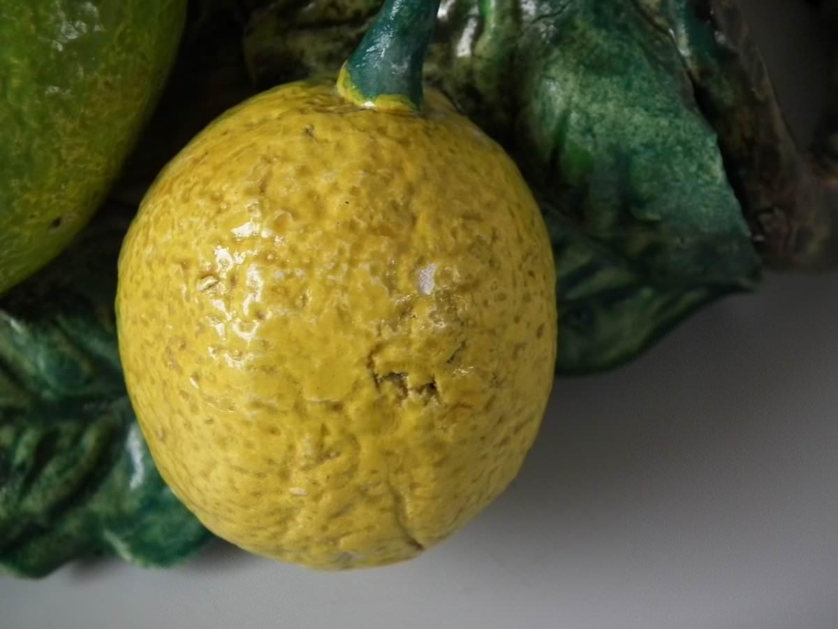 Menton Majolica Lemons Wall Pocket 3