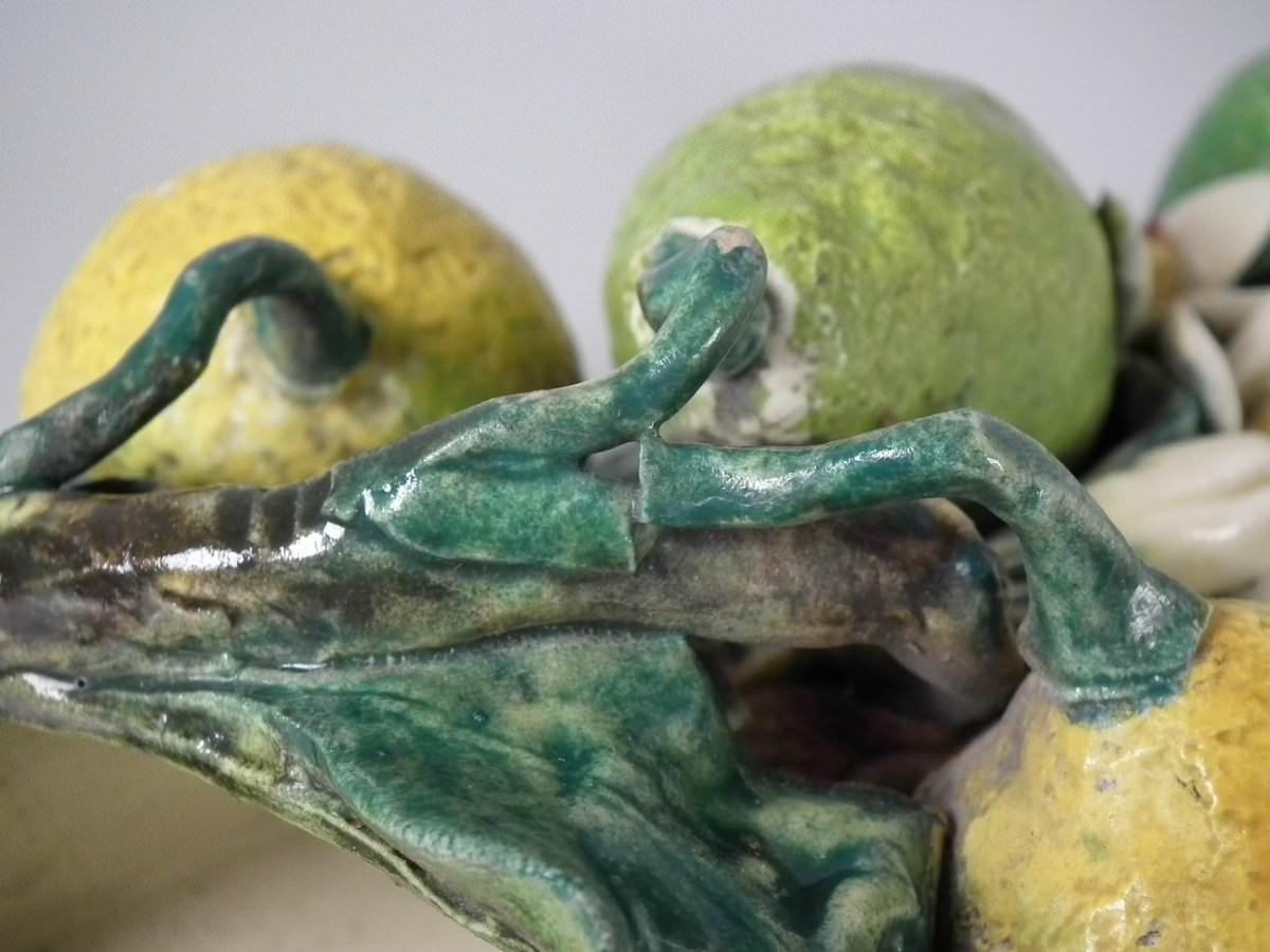 Menton Majolica Lemons Wall Pocket 4
