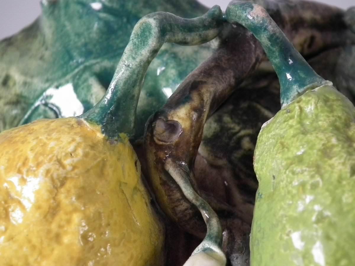 Menton Majolica Lemons Wall Pocket 6