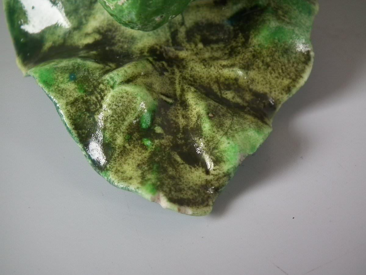 Early 20th Century Menton Majolica Lemons Wall Pocket