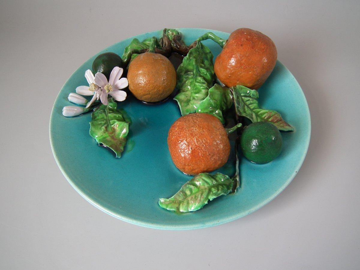 Menton Majolica Oranges Wall Plate 5