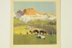 Speisekarte des Transatlantischen REX vom 10. August 1935 Kopie des Bildes Kühe auf der Weide